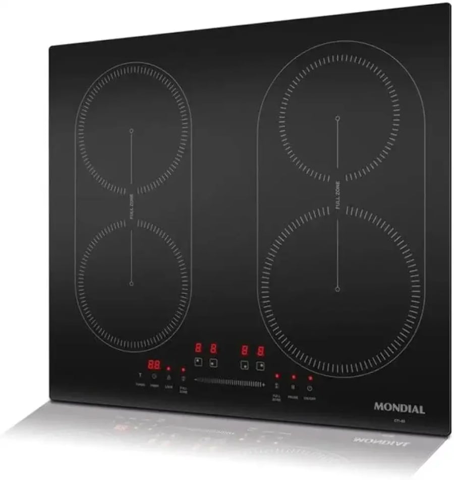 Cooktop Mondial por indução 4 bocas 7000W CTI-03 preto