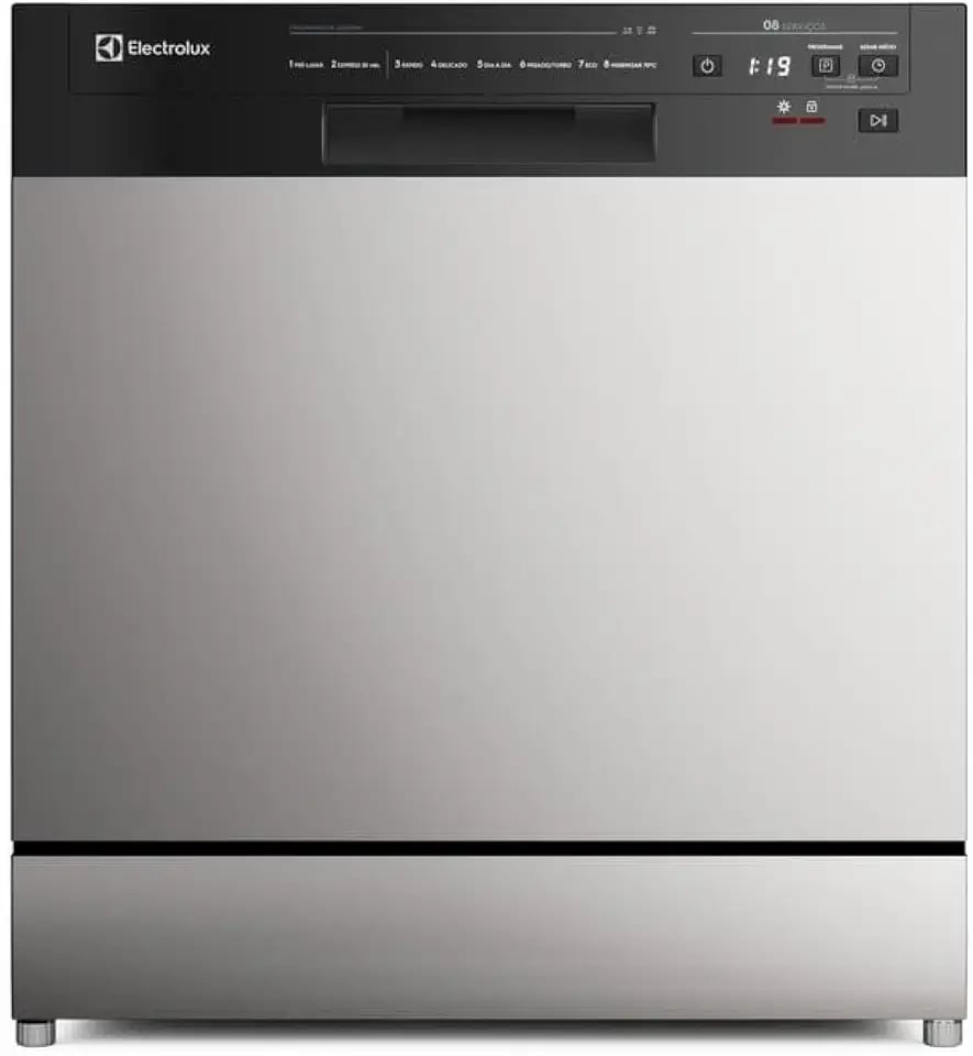 Lava-louças Electrolux LS08E 8 serviços inox com lava e seca em 50 minutos