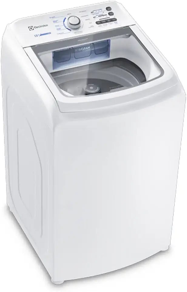 Máquina de lavar Electrolux 13kg branca Essential Care com cesto inox