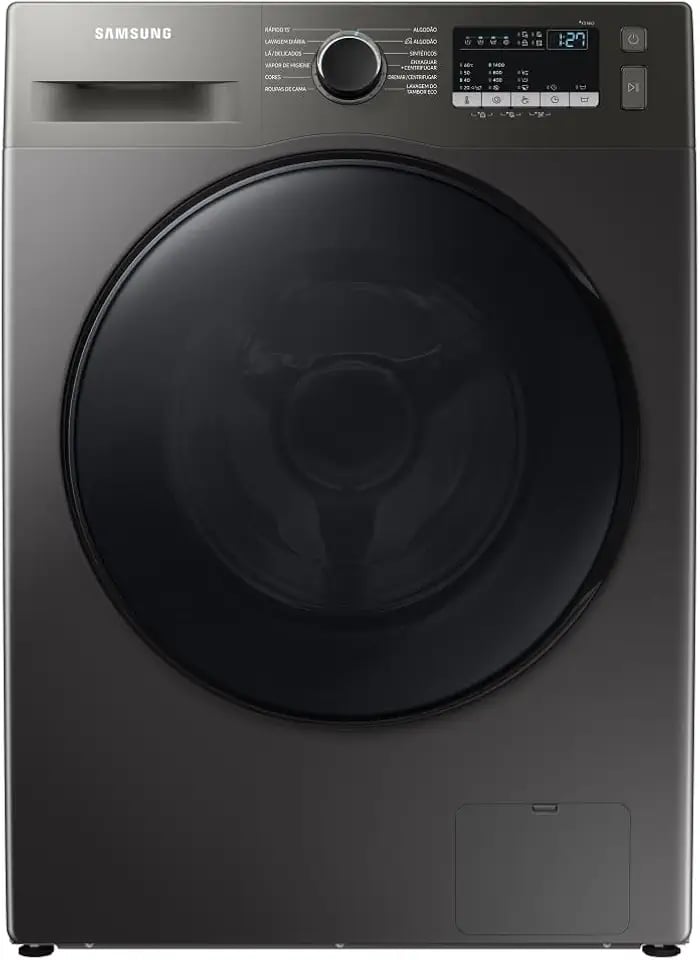 Lavadora frontal Samsung WW11T Inox 11kg com porta Black