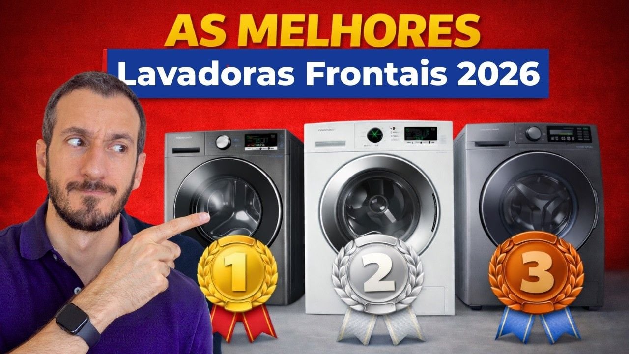 Vídeo sobre lavadoras frontais com melhor custo-benefício em 2026
