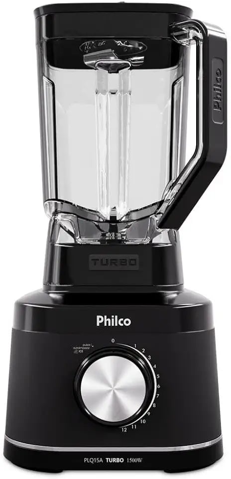 Liquidificador Philco PLQ15A 1500W com 12 velocidades e 6 lâminas