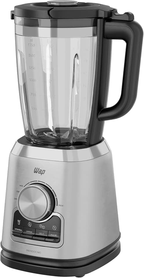 Liquidificador WAP WB2000 1000W com copo de vidro de 2 litros