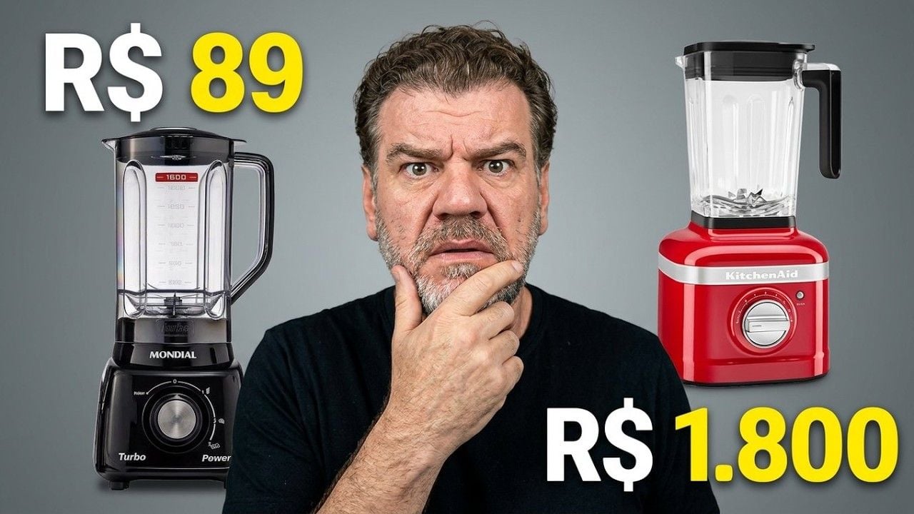 Vídeo com ranking dos melhores liquidificadores de 2026