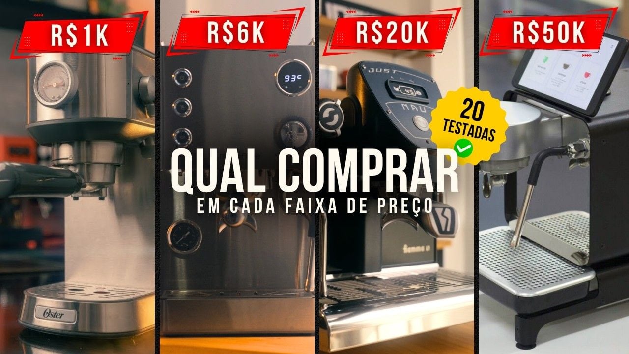 Vídeo sobre qual máquina de espresso comprar por faixa de preço