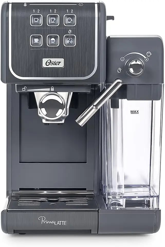 Cafeteira espresso Oster PrimaLatte Touch com painel touch