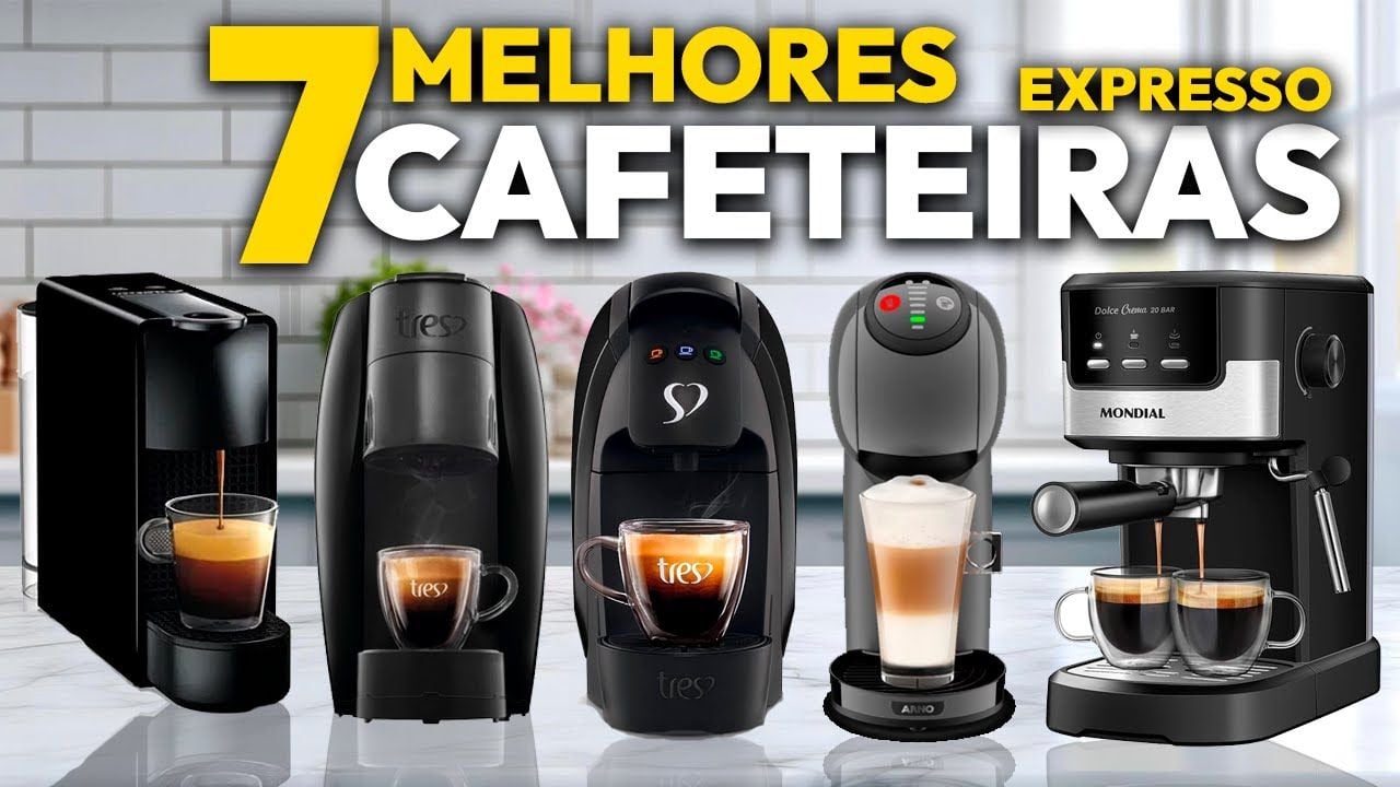 Vídeo com as melhores cafeteiras de cápsula espresso