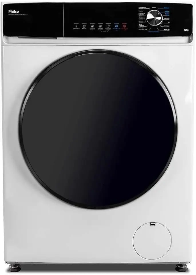 Lavadora e secadora Philco PLS11B branca 10kg com motor inverter
