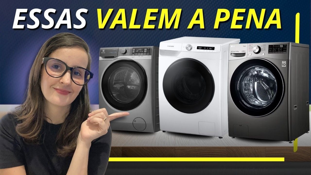 Vídeo sobre as melhores lava e seca de 2026