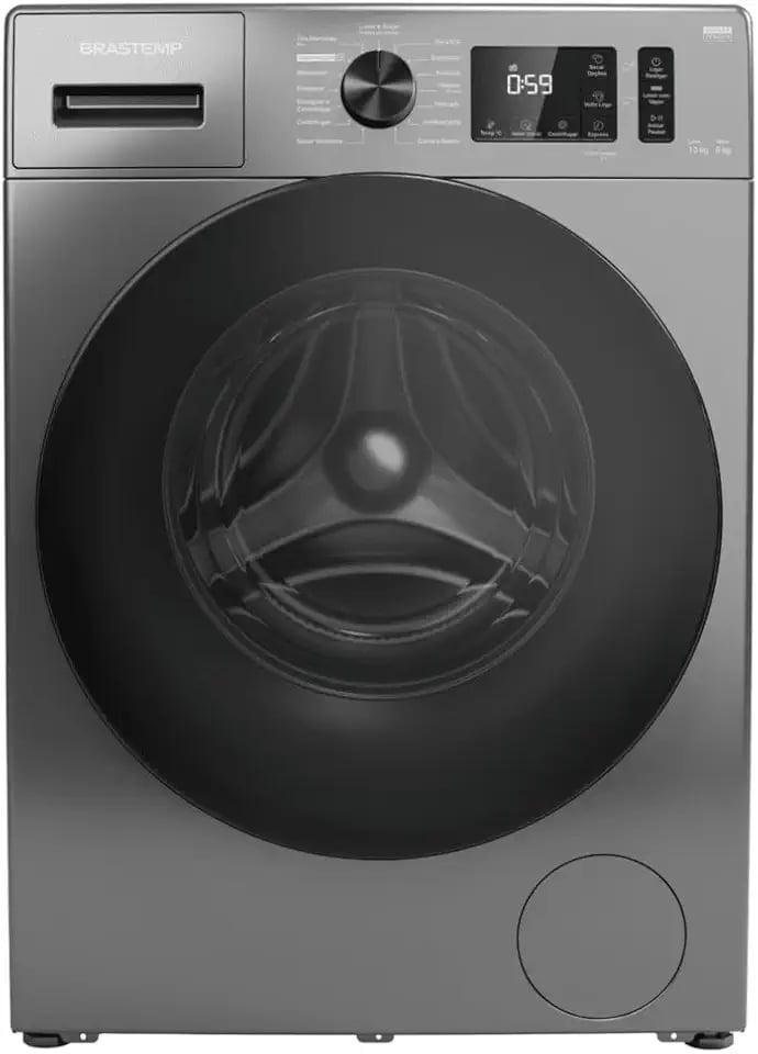 Lava e seca Brastemp BNO10AS 10kg com Smart Sensor e lavagem a vapor