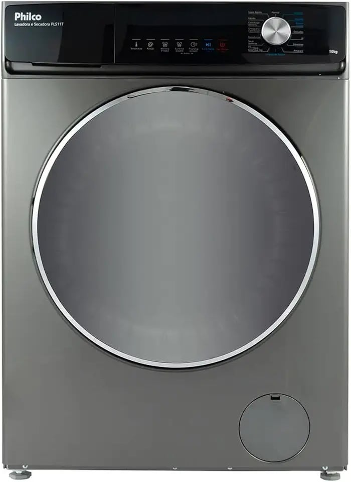 Lavadora e secadora Philco PLS11T Titanium 10kg inverter