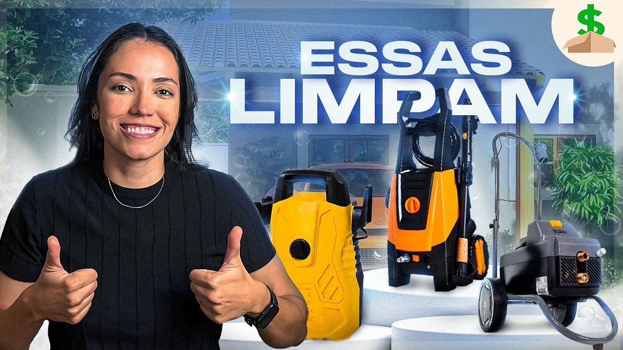 Vídeo comparando lavadoras de alta pressão em 2026