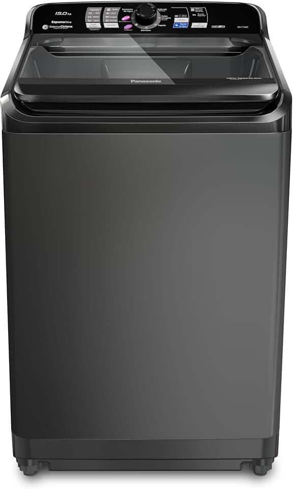 Máquina de lavar Panasonic 15kg titânio NA-F150B1T