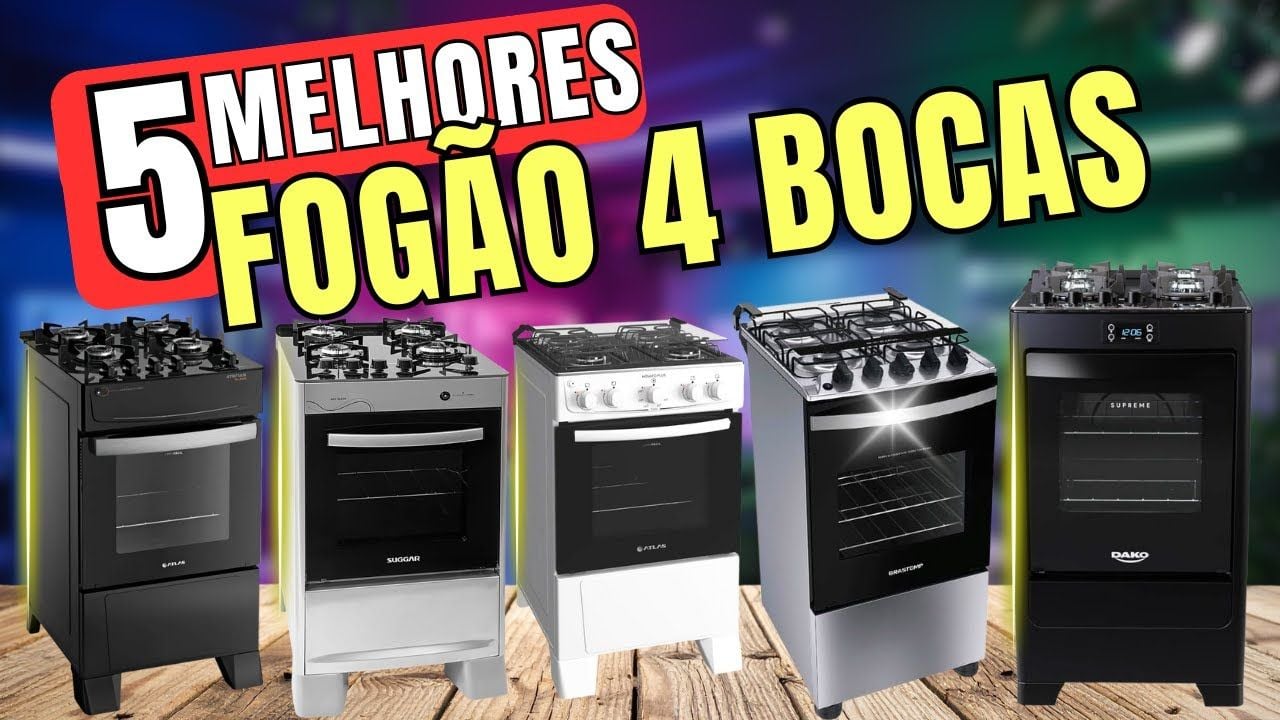 Vídeo sobre o melhor fogão 4 bocas para comprar