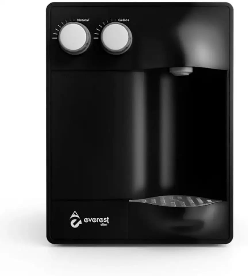 Purificador de água Soft Slim preto black com água gelada 220V