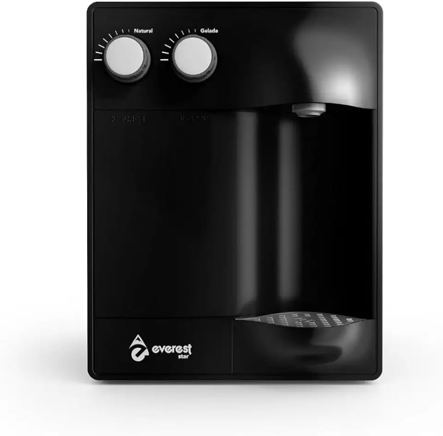 Purificador de água Soft Star preto black com água gelada 110V