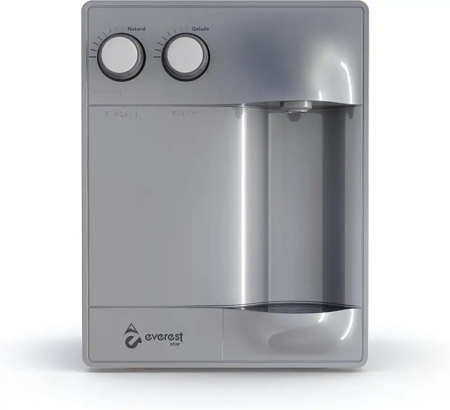 Purificador de água Soft Star prata refrigerado por compressor 220V