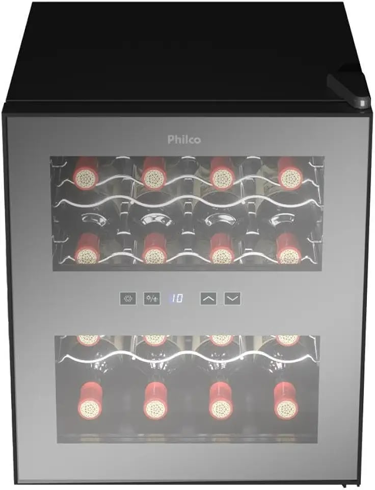 Adega climatizada pequena Philco PAD16E de 16 garrafas bivolt