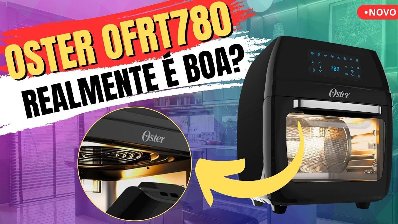 Vídeo com review da air fryer Oster 3 em 1