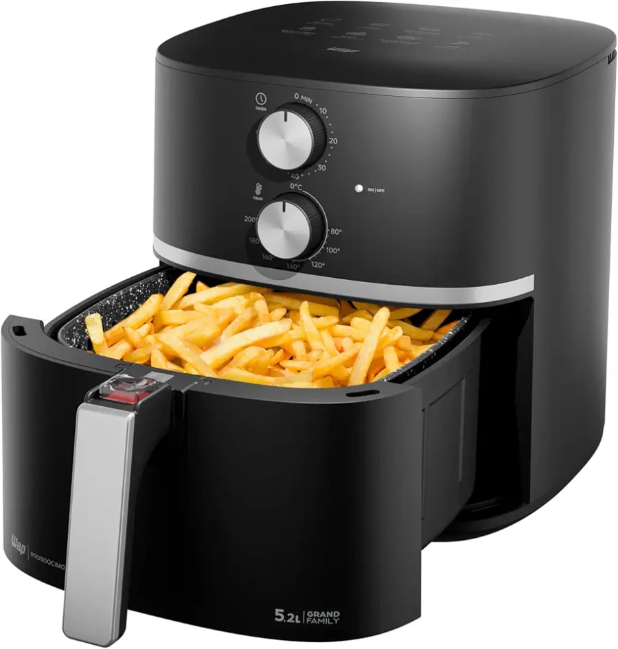 WAP Fritadeira Elétrica Air Fryer Grand WAFG2S de 5,2 litros