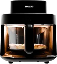 Air fryer Mallory SmartGlass de 4,5 litros com cuba de vidro temperado