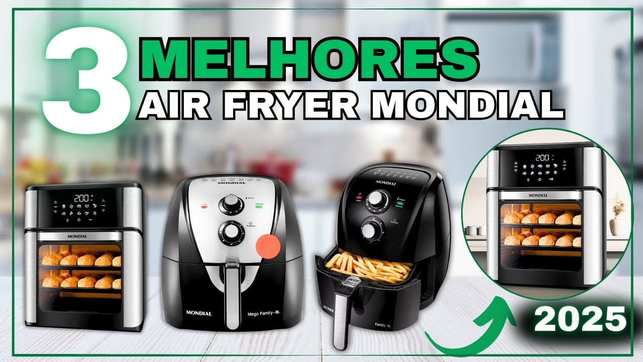 Vídeo comparando os modelos Mondial de air fryer