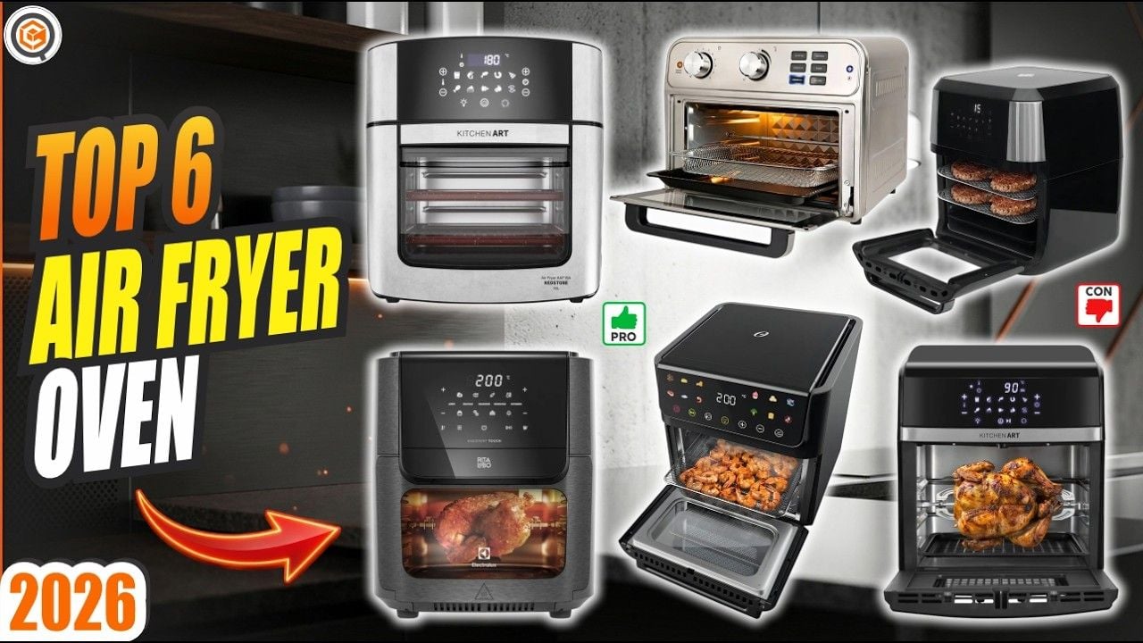 Vídeo comparando air fryers oven de 12 litros