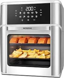Air fryer forno Mondial 12 litros branco e inox 127V