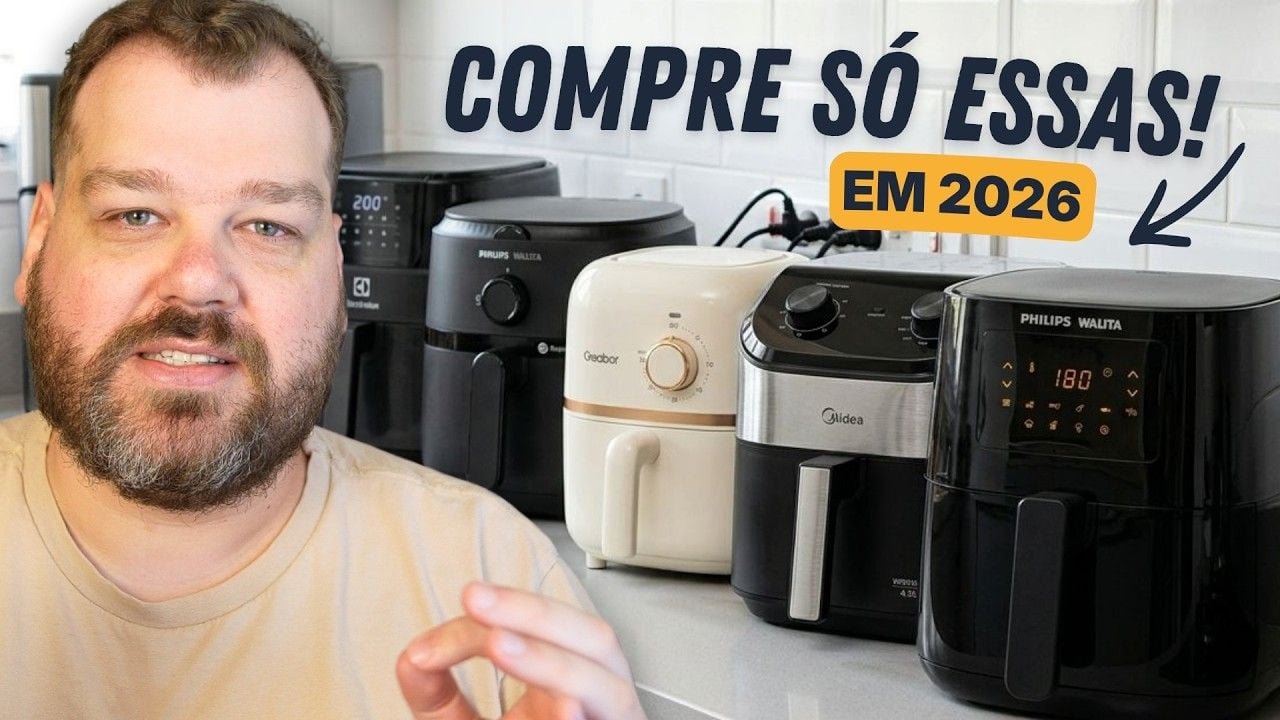 Comparativo das melhores air fryers de 2026