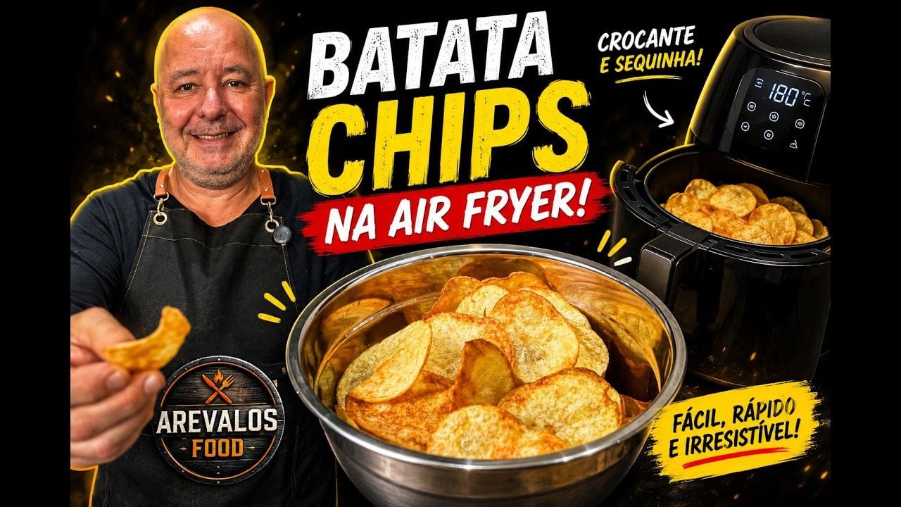 Vídeo sobre batata crocante feita na air fryer