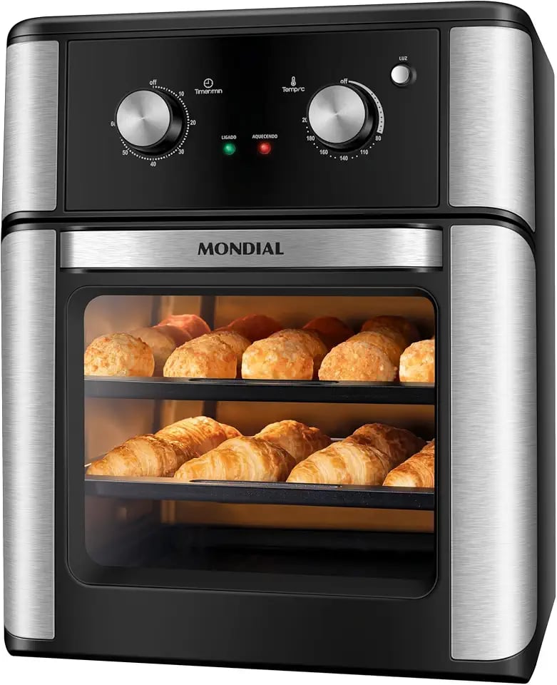 Air fryer forno Mondial Oven Analógica de 12 litros preta
