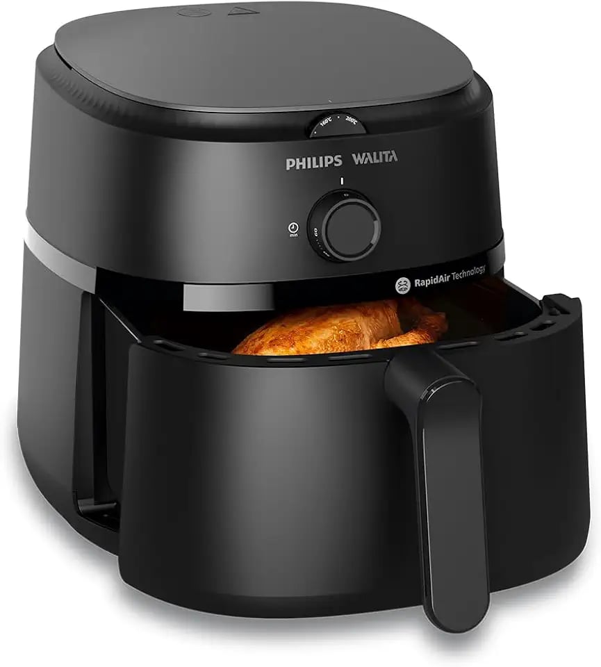 Air fryer Philips Walita Série 1000 de 4,2 litros na cor preta