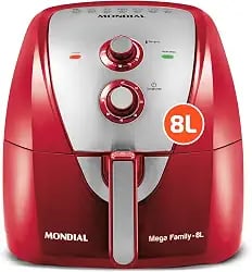 Air fryer Mondial AFN-80-RI de 8 litros vermelha e inox
