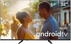 Smart TV Multi Essencial de 32 polegadas Android 11 com Wi-Fi e Bluetooth