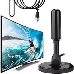 Antena digital de TV interna e externa amplificada HDTV 4K com cabo de 5 metros