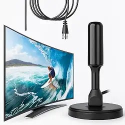 Antena digital de TV interna e externa amplificada HDTV 4K Premium