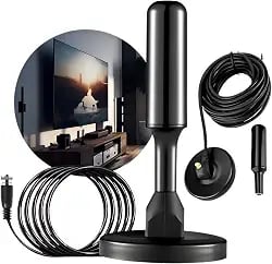 Antena para TV digital Full HDTV com base magnética