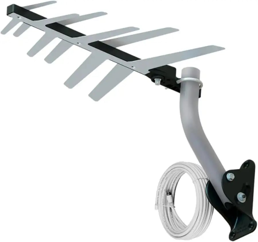 Antena externa digital para TV 2 em 1 completa Aquario DTV-1500