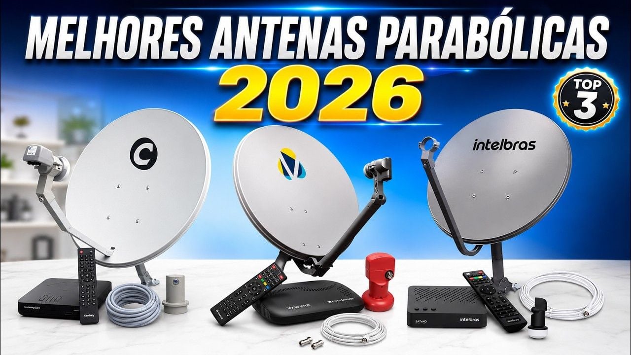 Vídeo sobre as melhores antenas parabólicas digitais de 2026
