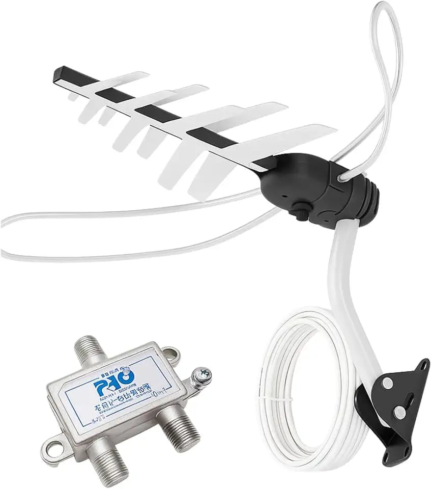 Antena externa digital Aquário DTV-3000 com cabo de 16 metros e suporte