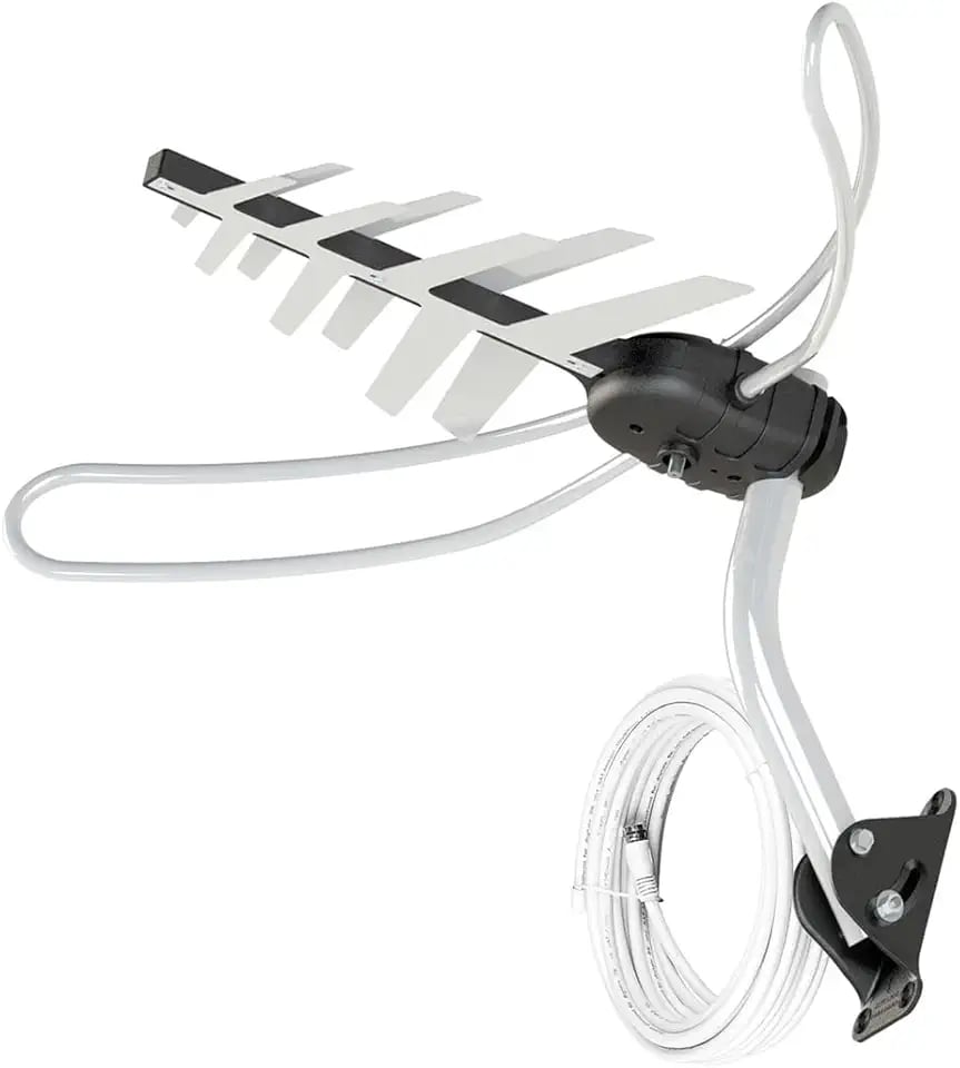 Antena externa 4 em 1 VHF UHF FM HDTV Aquario DTV-3000
