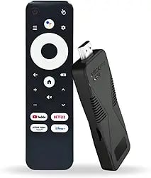 TV Stick Proeletronic 4K HD com controle por voz