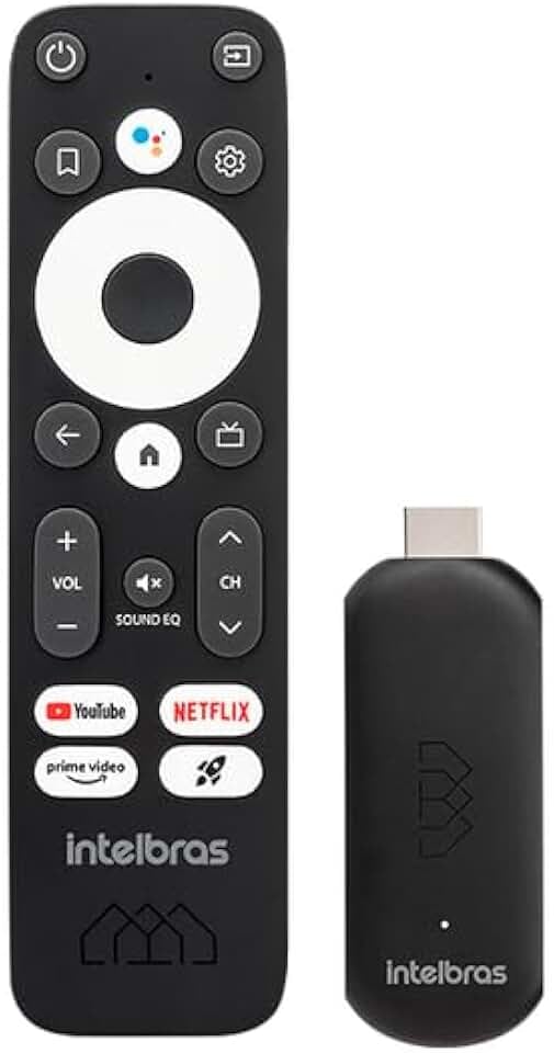 Smart TV Stick Full HD Intelbras com Android TV