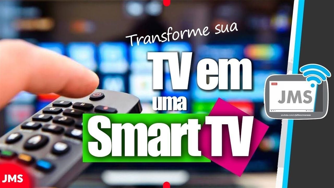 Vídeo mostrando como transformar uma TV comum em smart TV