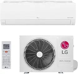 Ar condicionado Hi Wall LG Dual Inverter Voice 18000 BTUs quente e frio