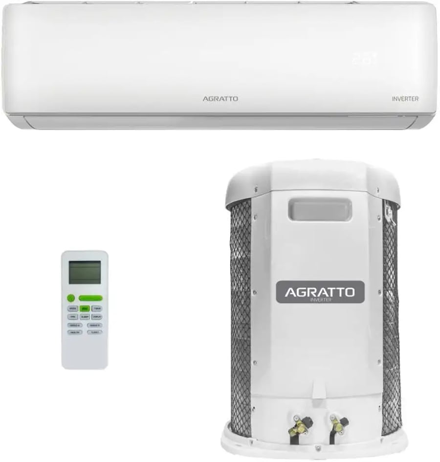 Ar condicionado split Agratto Liv Top Inverter 18000 BTUs quente e frio