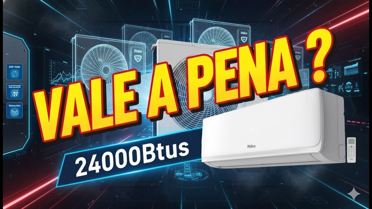 Vídeo review de ar condicionado Philco 24000 BTUs quente e frio