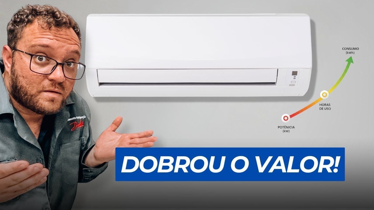 Vídeo ensinando a calcular o consumo de energia do ar-condicionado