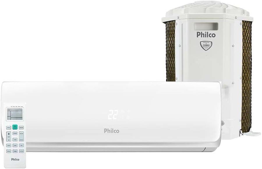 Ar-condicionado split Philco Hi Wall 9000 BTU/h frio PAS9FT branco