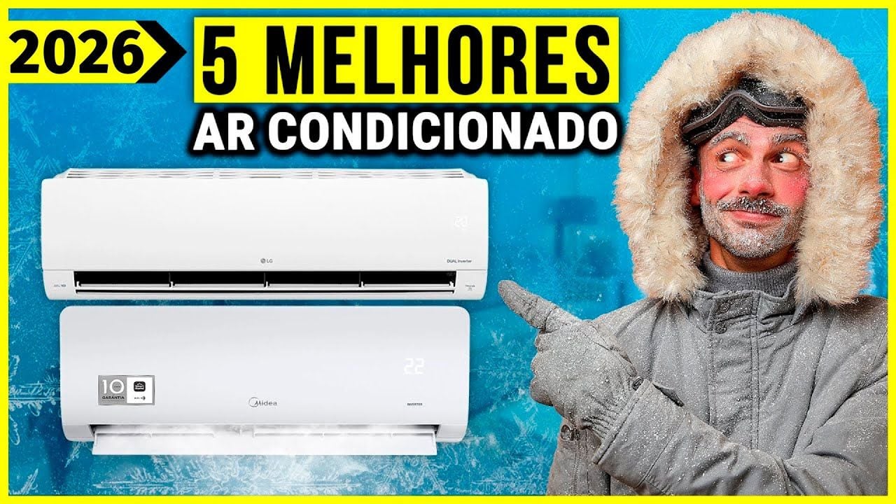 Vídeo com os melhores ares-condicionados de 2026